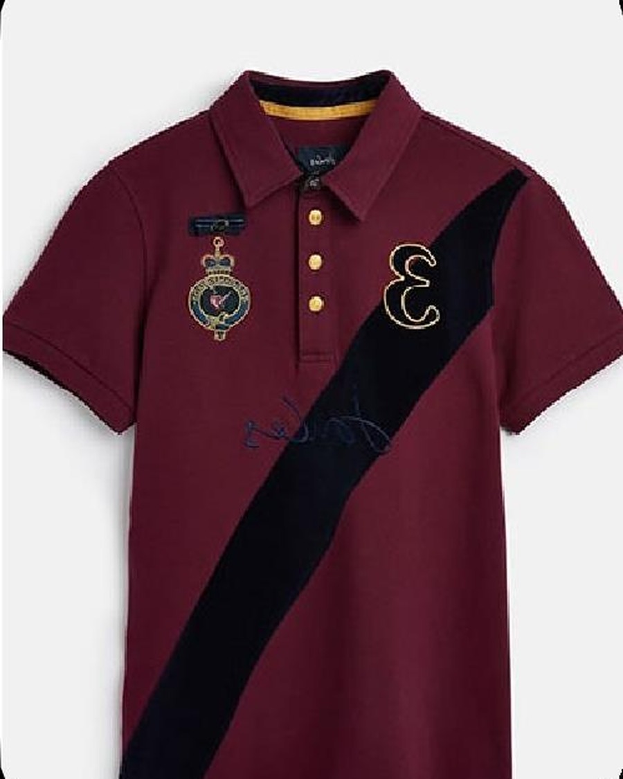 Knit polo shirt