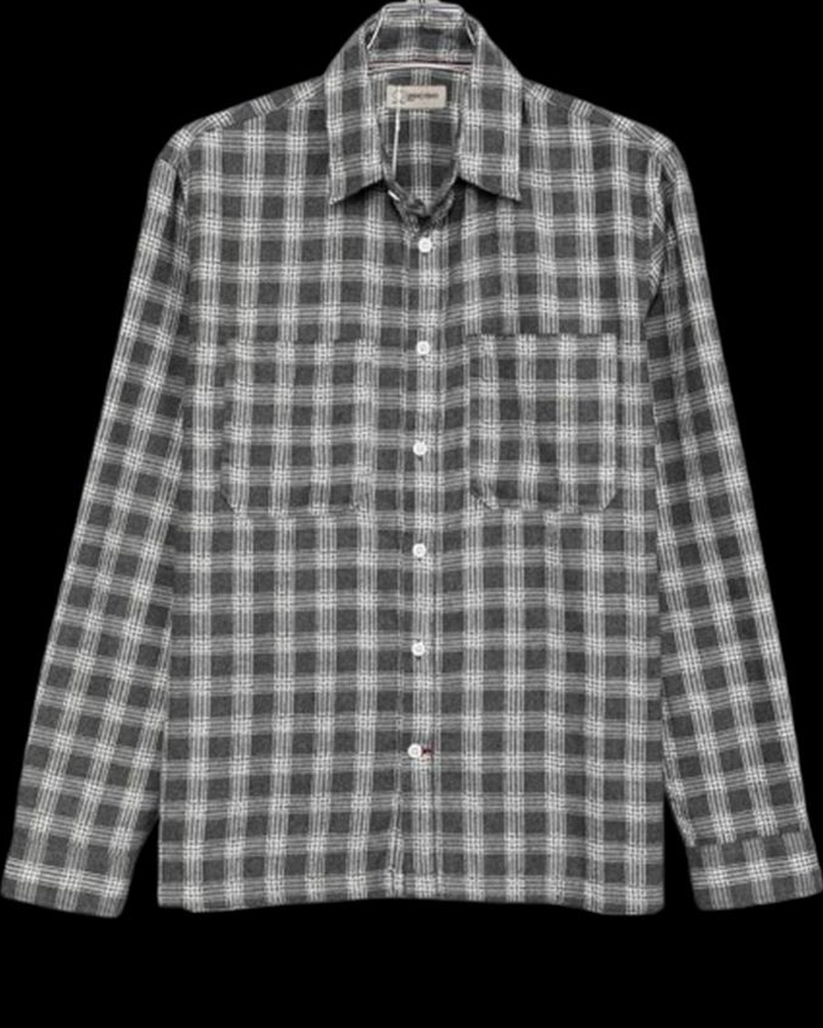 Woven plaid shirt